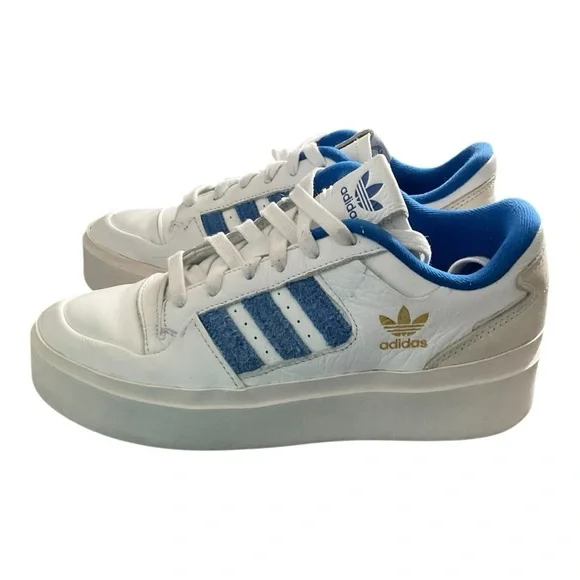 adidas Forum Bonega Shoes 'Cloud White / Royal Blue' Size 7 - Picture 4 of 6